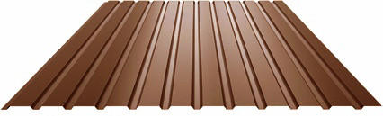 Профнастил НВН С-10 ⁇ 0,45 мм ⁇ RAL 8017 ⁇ MAT ⁇ Словак