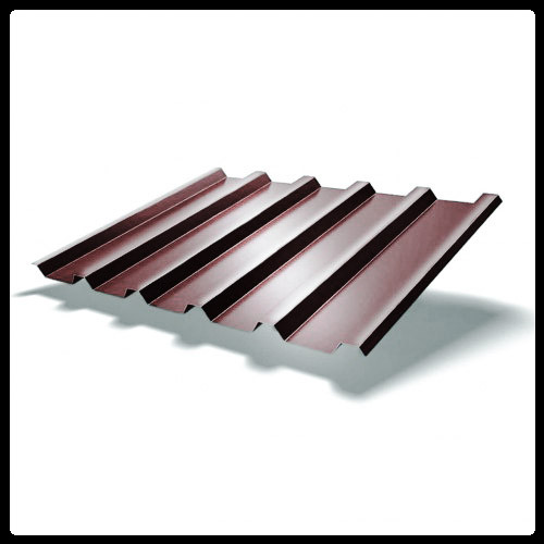 Профнастил ПК — 45 PEMA 0,45 мм, RAL-8017 Коричневий.