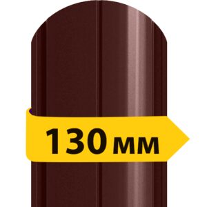 Штакетник напівкруглий RAL 8017 (двосторонній) 0,5