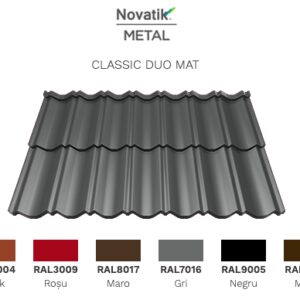 Модульна черепиця Novatik Metal Classic Duo МАТ (2-модульний) Voestalpine 0,5 мм