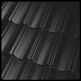 Модульна черепиця Novatik Metal Classic Duo FROST RAL-9005 (2-модульний) Voestalpine 0,5 мм