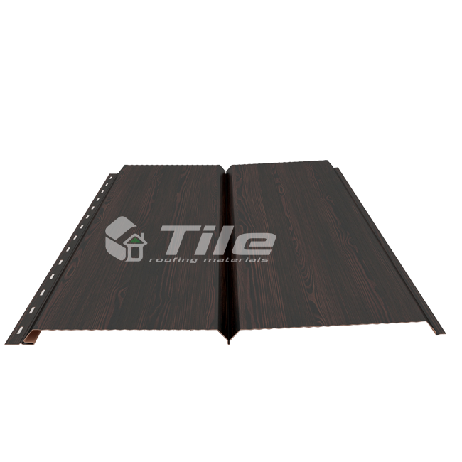 Металевий сайдинг фальшбрус ВЕНГЕ в плівці