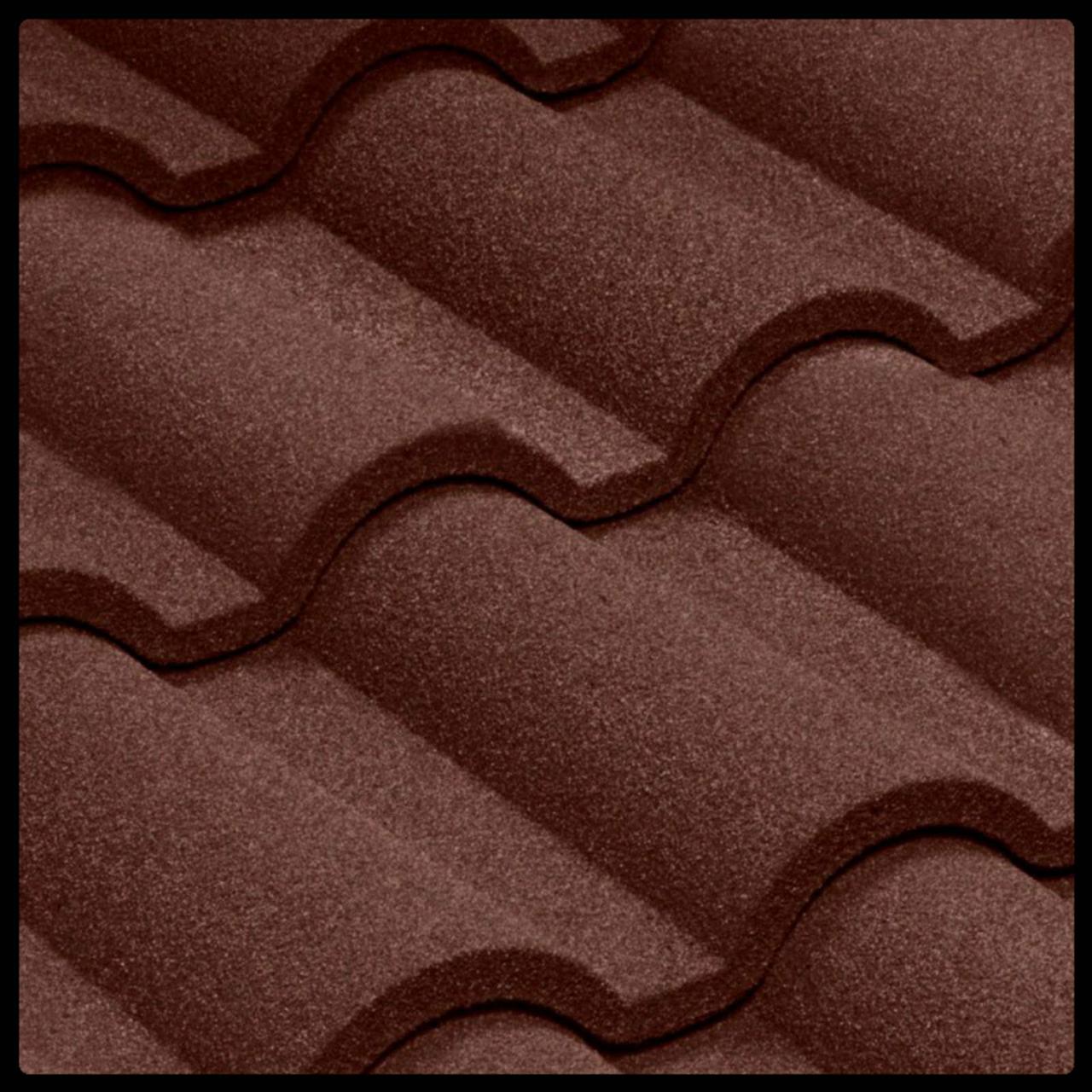 Композитна черепиця ⁇ QueenTile ⁇ Verona ⁇ Brown ⁇