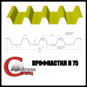 Профнастил несучий Н-75 (Харків)