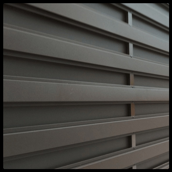 Ламель для забору Ранчо 130 мм / 0,45 мм / РЕМА RAL 8019- 0,45 мм