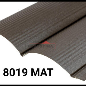 Металосайдинг 0,5 • блок-хаус • "Форостина" RAL 8019 Мат