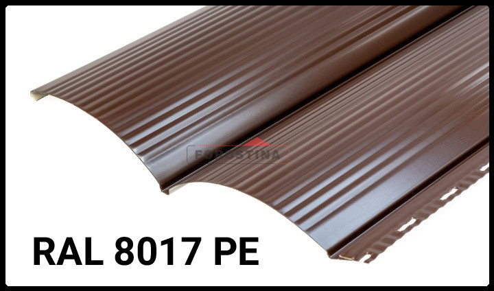 Металосайдинг 0,45 • блок-хаус • "Форостина" RAL 8017