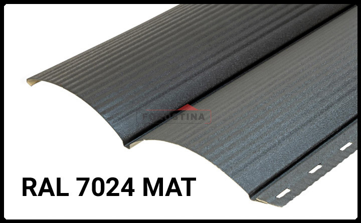 Металосайдинг 0,5 • блок-хаус • "Форостіна" RAL 7024