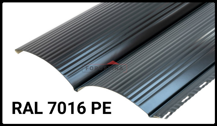 Металосайдинг 0,45 • блок-хаус • "Форостіна" RAL 7016