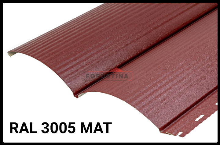 Металосайдинг 0,5 • блок-хаус • "Форостина" RAL 3005 Мат