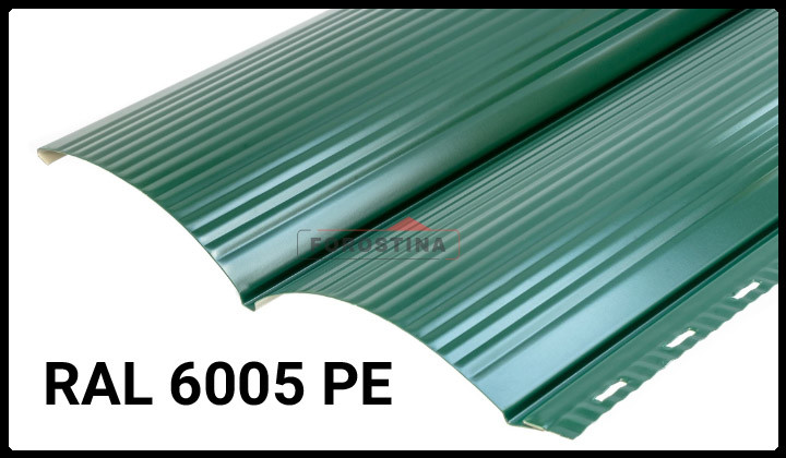 Металосайдинг 0,45 • блок-хаус • "Форостина" RAL 6005