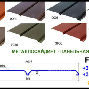 Панельна дошка металевий сайдинг RAL Matt/PE