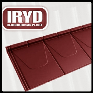 IRYD — Модульна плоска черепиця (Purmat) RAL 3005