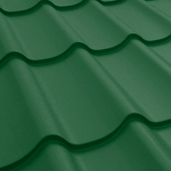 Металочерепиця Monterrey Plus RAL 6020, Корея PEMA 0,45 мм