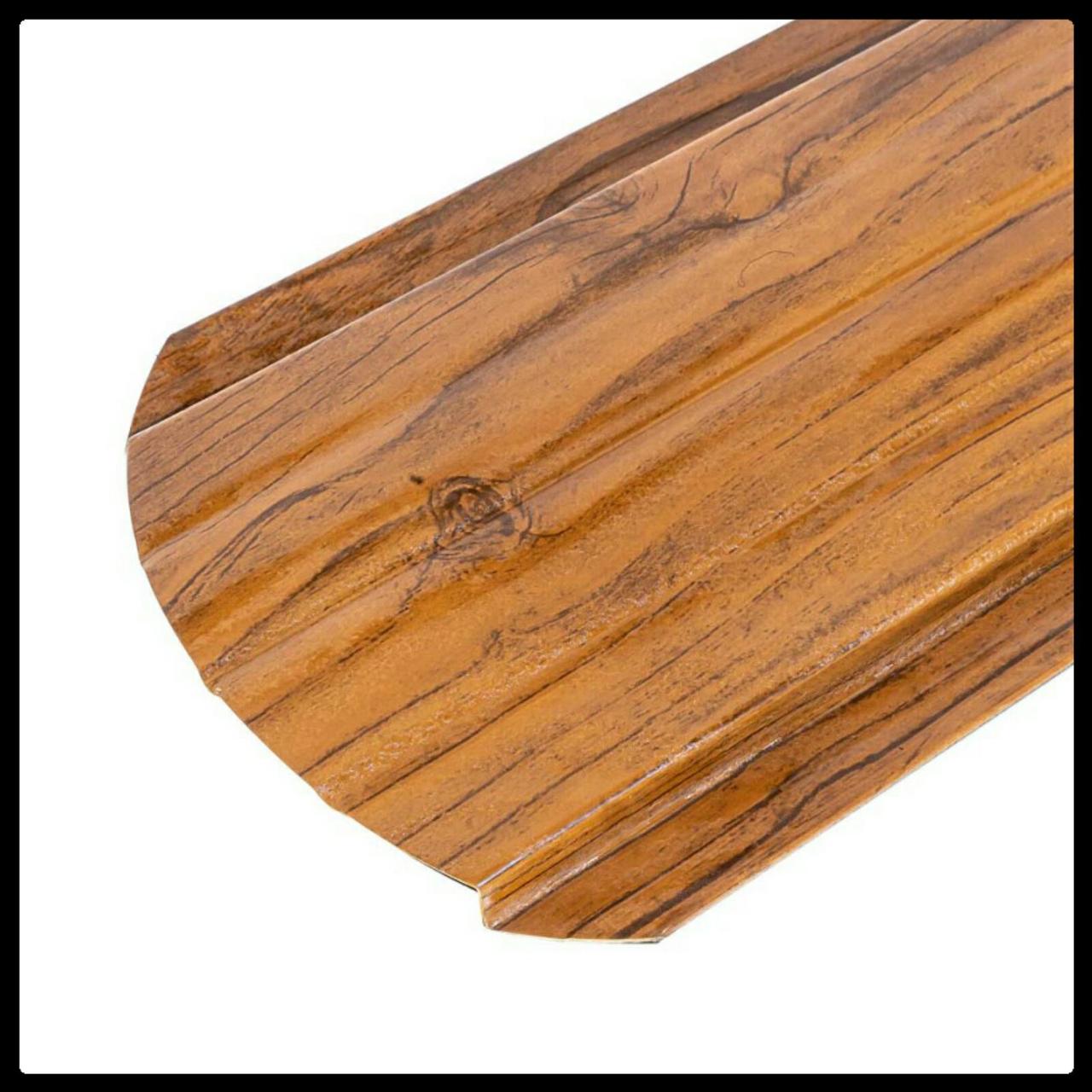 Металевий штакетник 0,4 х 105 мм Під дерево Дуб 3D