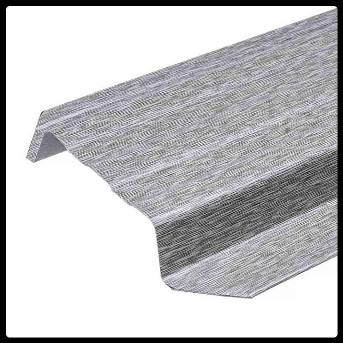 Металевий штакетник 0,5 х 115 мм ⁇ MAT ⁇ RAL 9006 металік