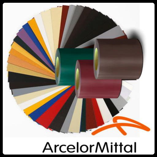 Глянсовий гладкий лист 0,7 мм / Arcelor Mittal / Ral