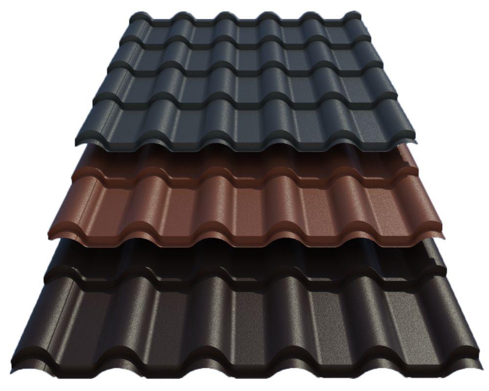 Металочерепиця РетроUS Steel Словаччина 0,45 mm PE RAL 9005
