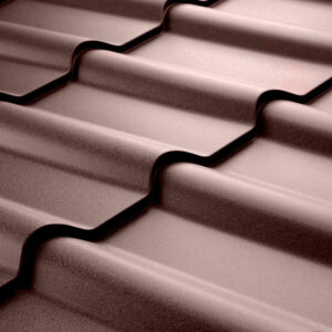 Металочерепиця Ретро Ferrogal 0,4 mm Ral 8017