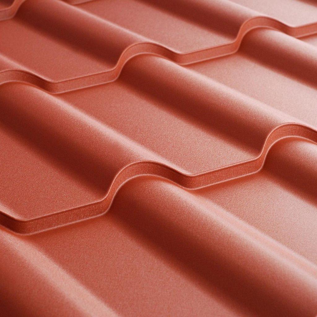 Металочерепиця Ретро Ferrogal 0,4 mm RAL 6005