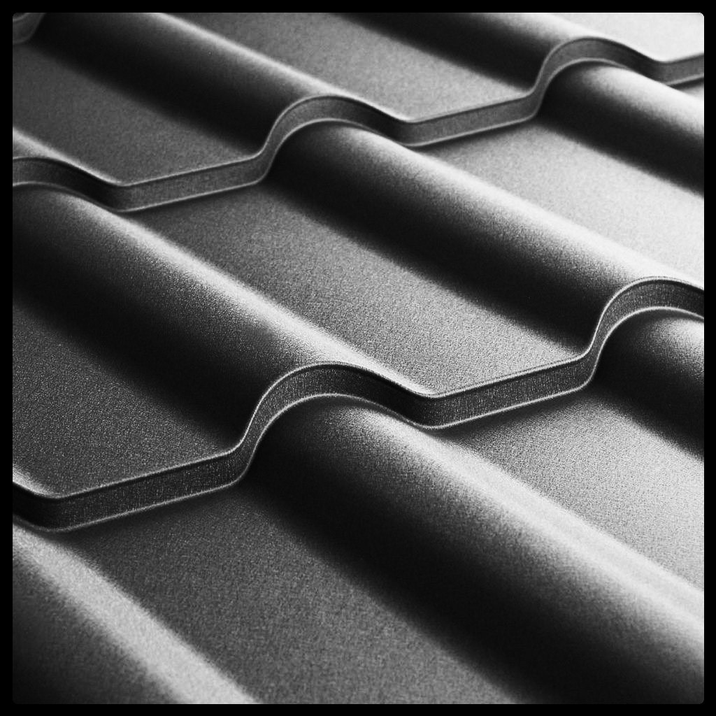 Металочерепиця Ретро ARCELOR MITTAL 0,5 mm PEMA RAL 9005