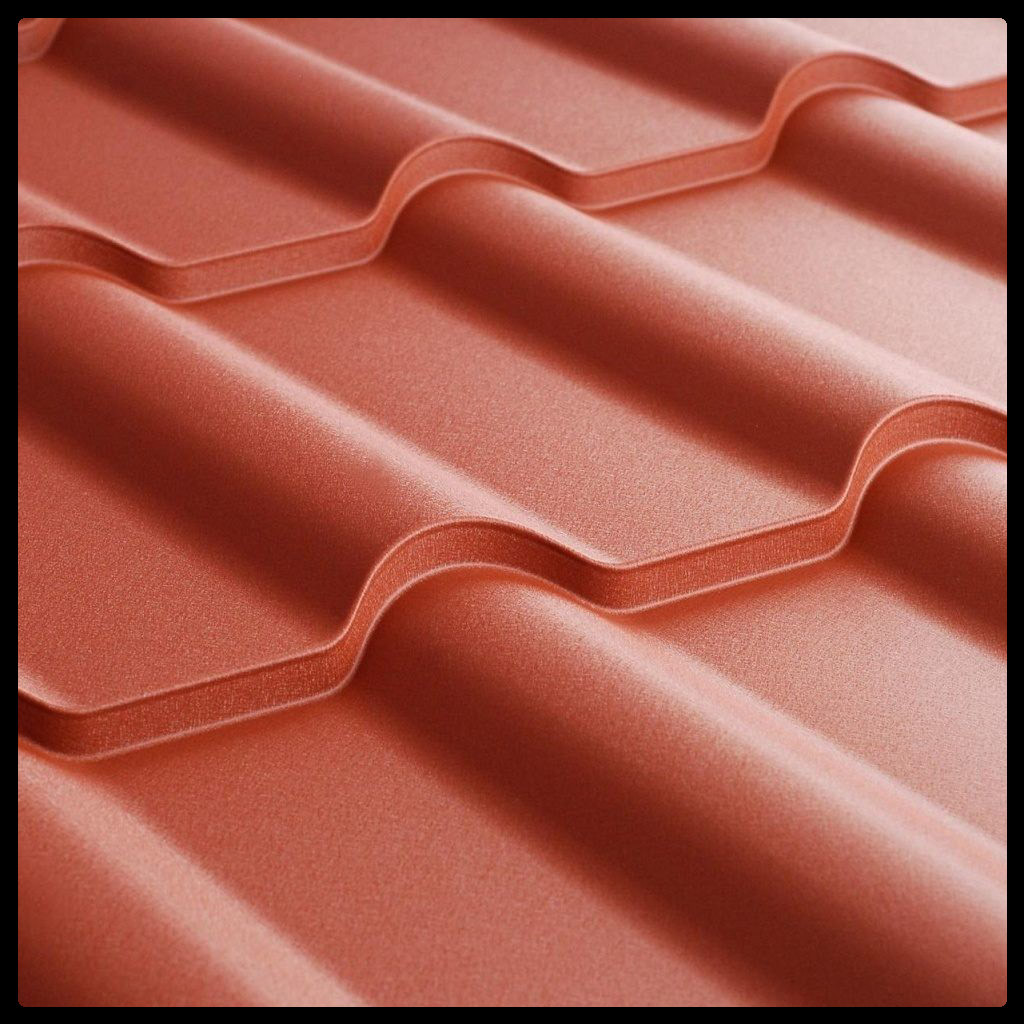 Металочерепиця Ретро U.S.Steel Словаччина 0,45 mm PEMA RAL 8004