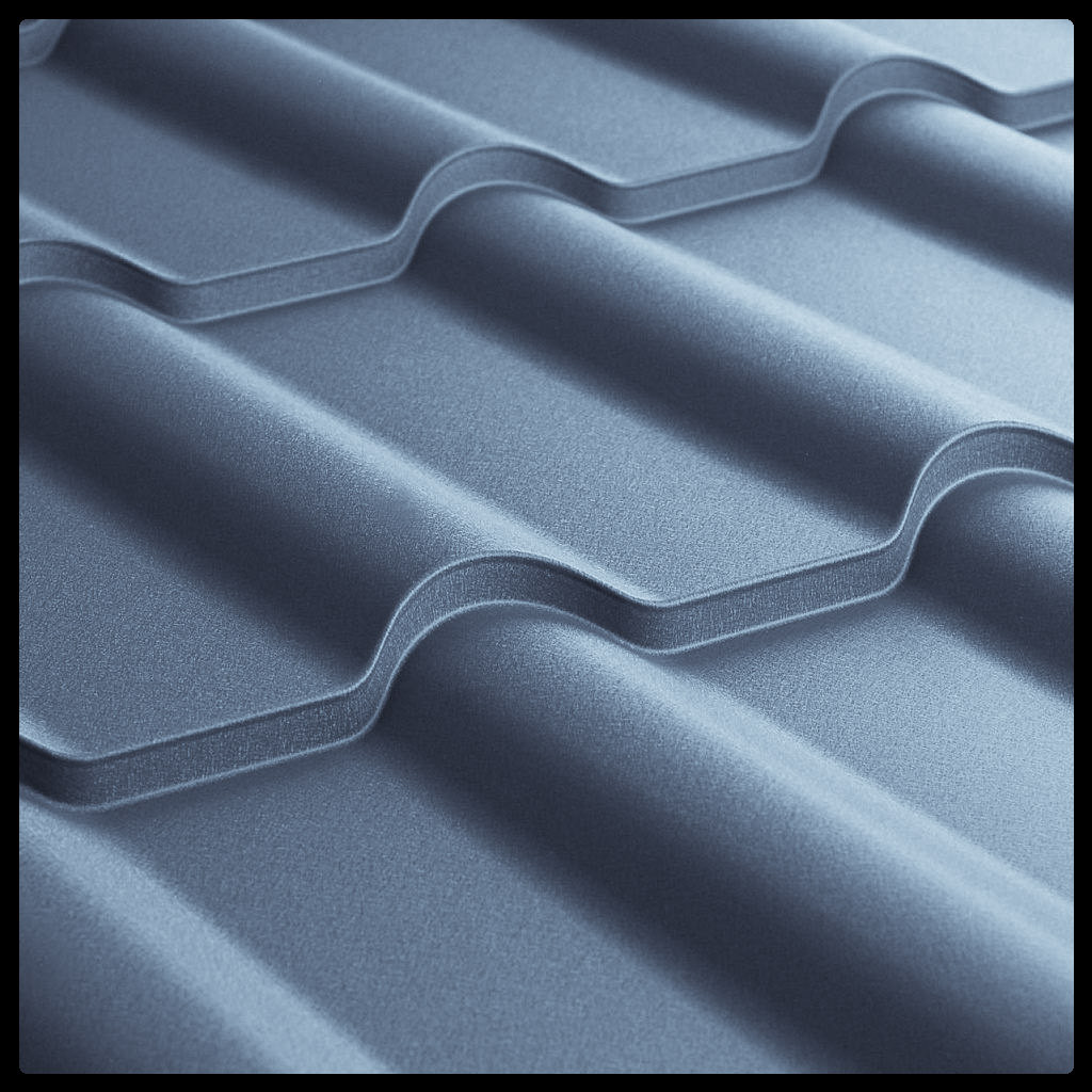 Металочерепиця Ретро U.S.Steel Словаччина 0,45 mm PEMA RAL 7016