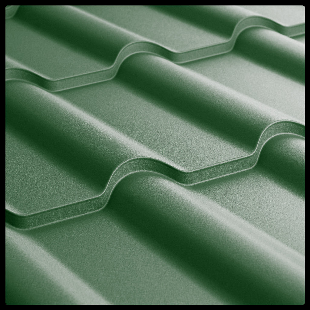 Металочерепиця Ретро U.S.Steel Словаччина 0,45 mm PEMA RAL 6005