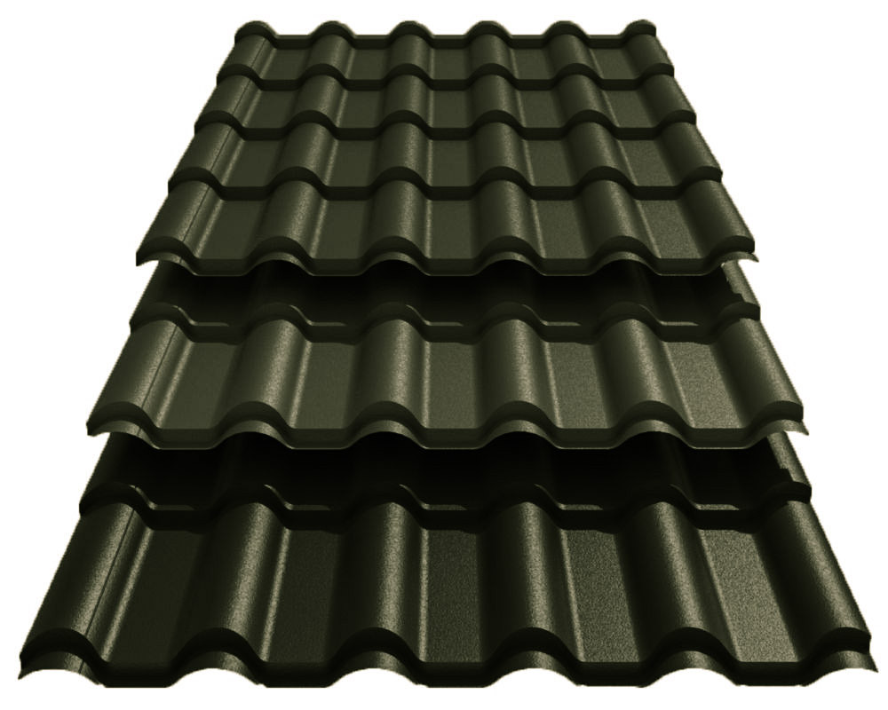 Металочерепиця РетроUS Steel Словаччина 0,45 mm PE Ral 6020