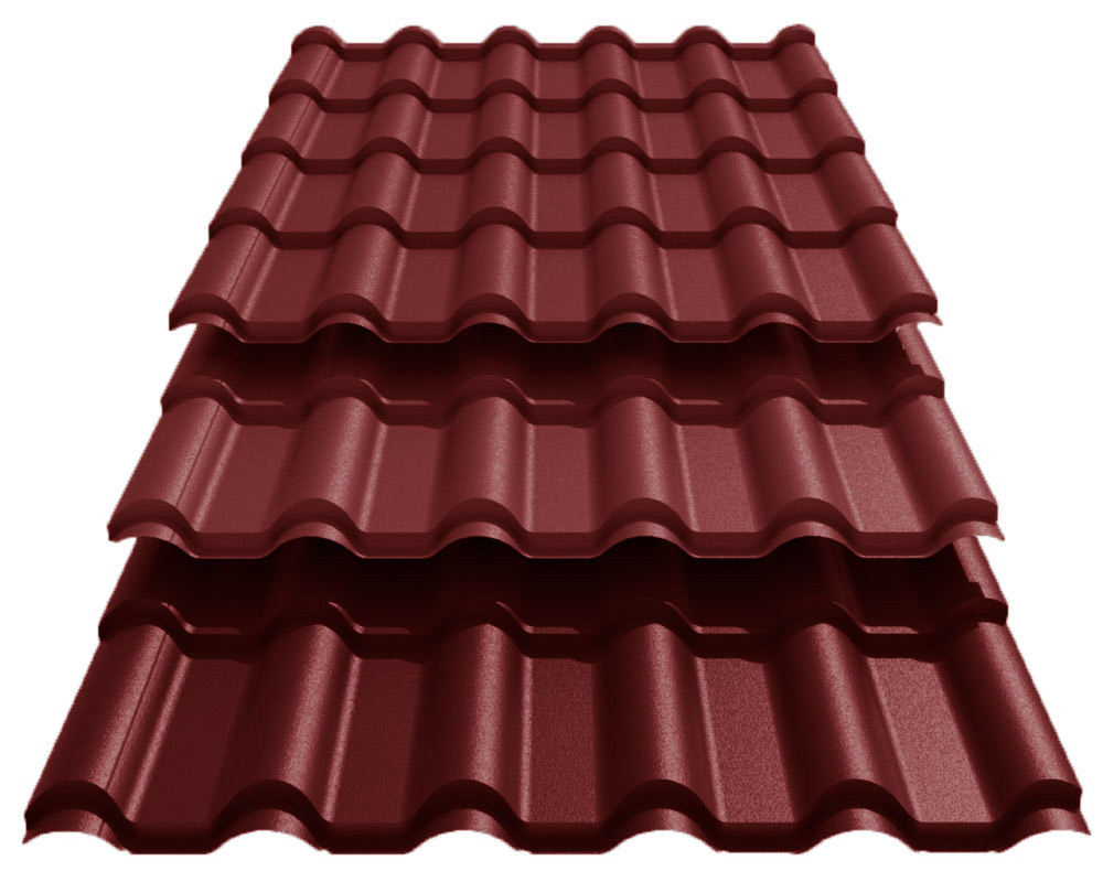 Металочерепиця РетроUS Steel Словаччина 0,45 mm PE Ral 3005