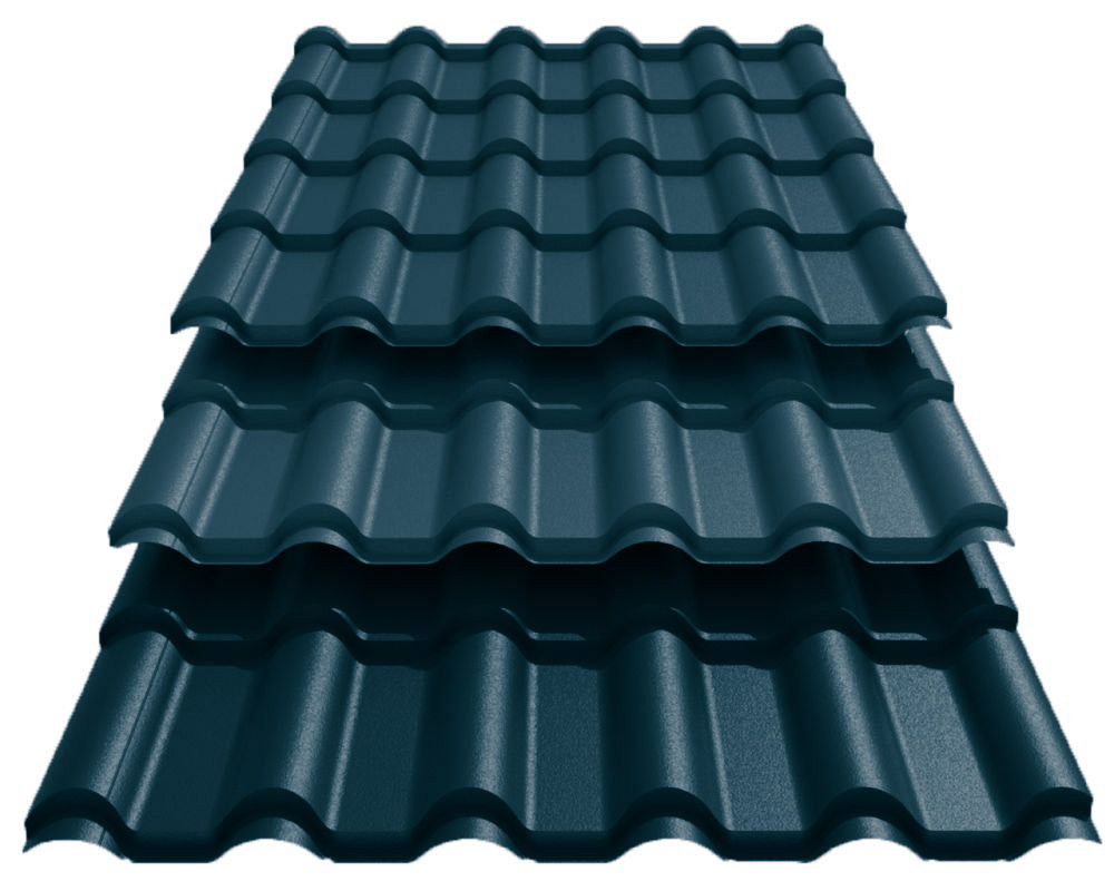 Металочерепиця РетроUS Steel Словаччина 0,45 mm PE Ral 7024