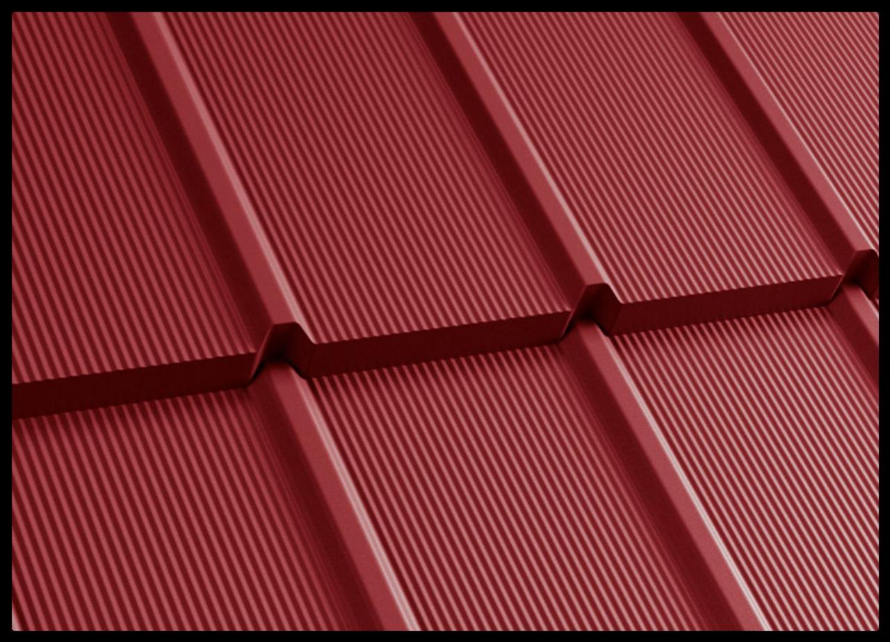 Модульна черепиця — TIGRA (0.803 м2) РЕМА RAL 3005