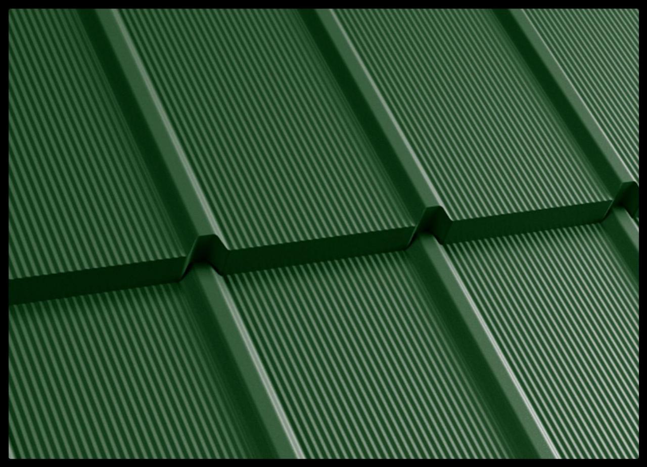 Модульна черепиця — TIGRA (0.803 м кв) РЕМА RAL 6020