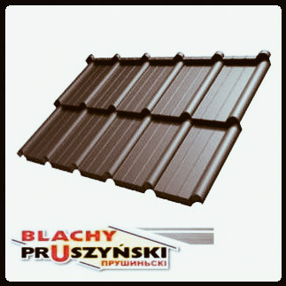 Модульна черепиця FIORD — (Лист 0.827 м2) PEMA RAL 8017