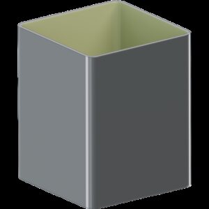 Квадратна труба водостока 80*80 mm/TM KROP/ (4 м)