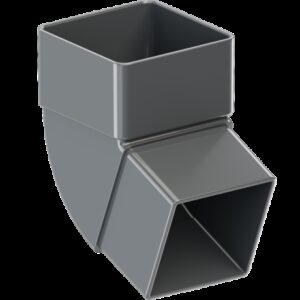 Коліно труби 67° квадратного водостоку 80*80 mm/TM KROP