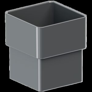 Муфта труби квадратного водостоку 80*80 mm/TM KROP