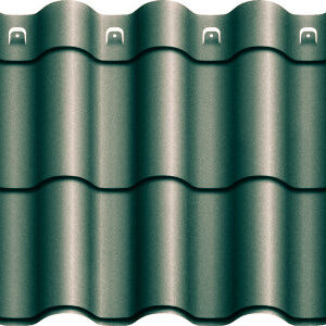 Металочерепиця Агат "Z-lock" Модульна 0,5 RAL 6020