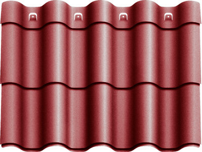 Металочерепиця Агат "Z-lock" Модульна 0,5 RAL 3005