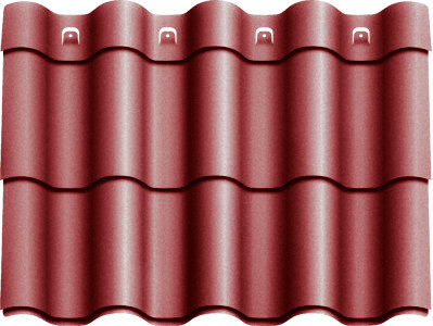 Металочерепиця Агат "Z-lock" Модульна 0,5 RAL 3011