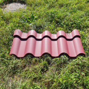 Металочерепиця Інтегра 0,45 мм RAL 3011 Червоний