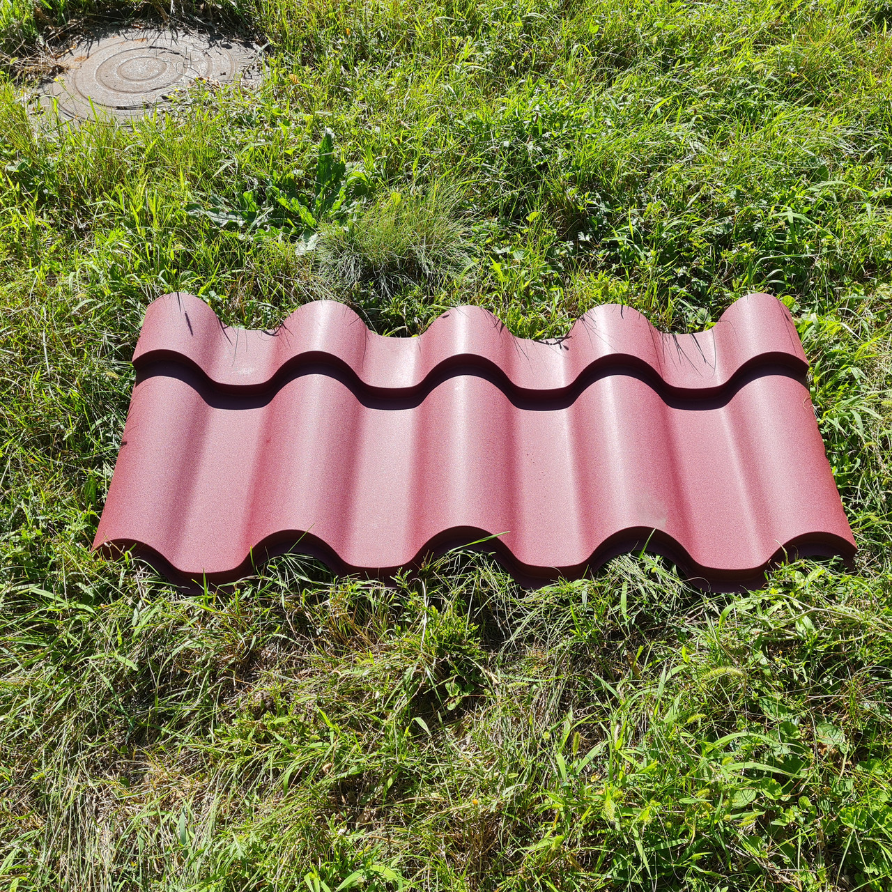 Металочерепиця Інтегра 0,45 мм RAL 9010 Білий