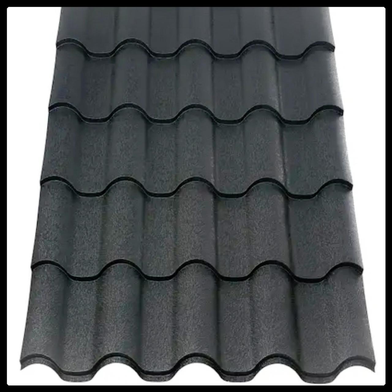 Металочерепиця Інтегра 0,5 мм RAL 7016 Антрацит