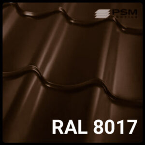 Металочерепиця ПСМ профіль (коричнева) RAL 8017 / 0,5 мм